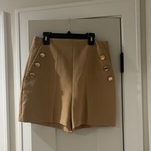 Zara Tan High Waist Women's Shorts